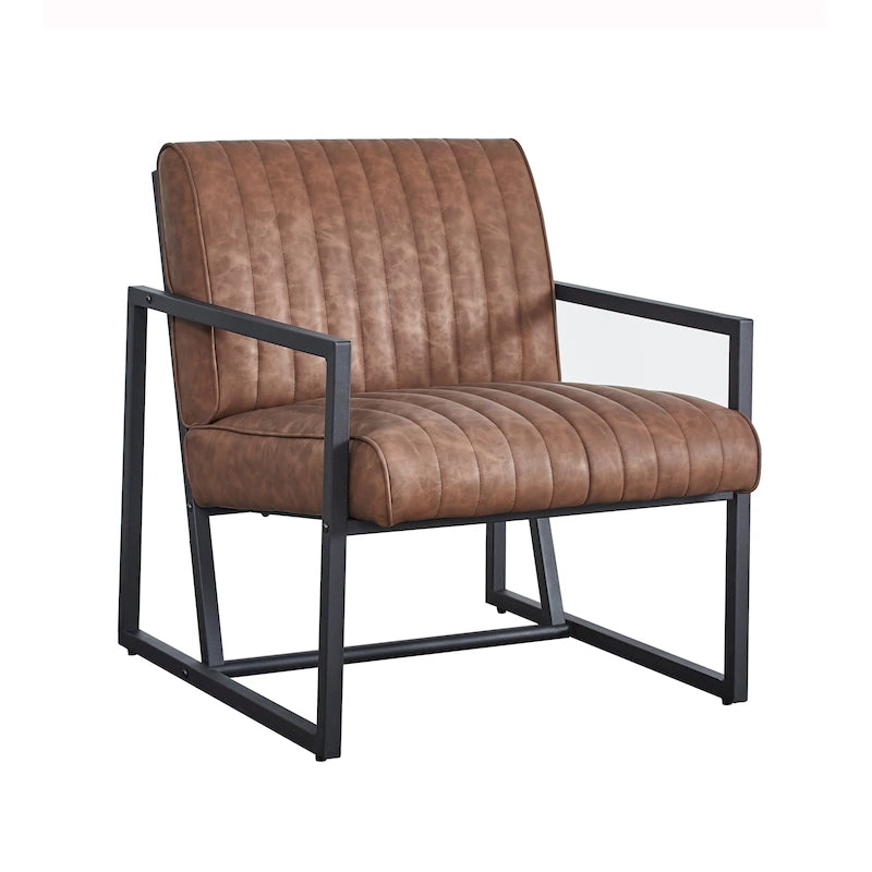 Sillón moderno con patas de acero