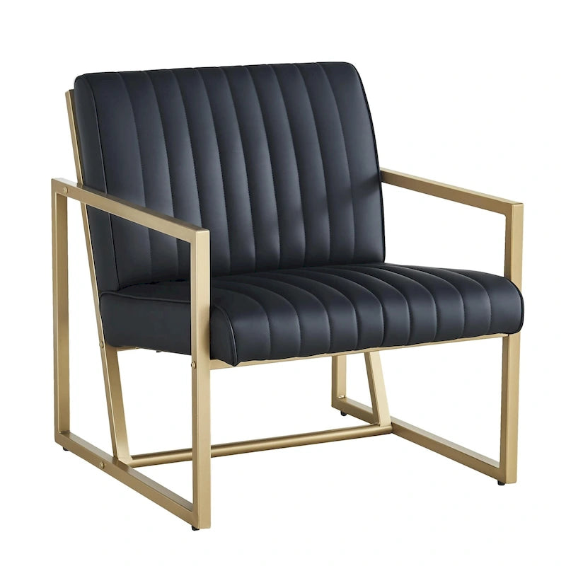 Sillón moderno con patas de acero