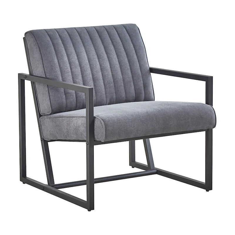 Sillón moderno con patas de acero