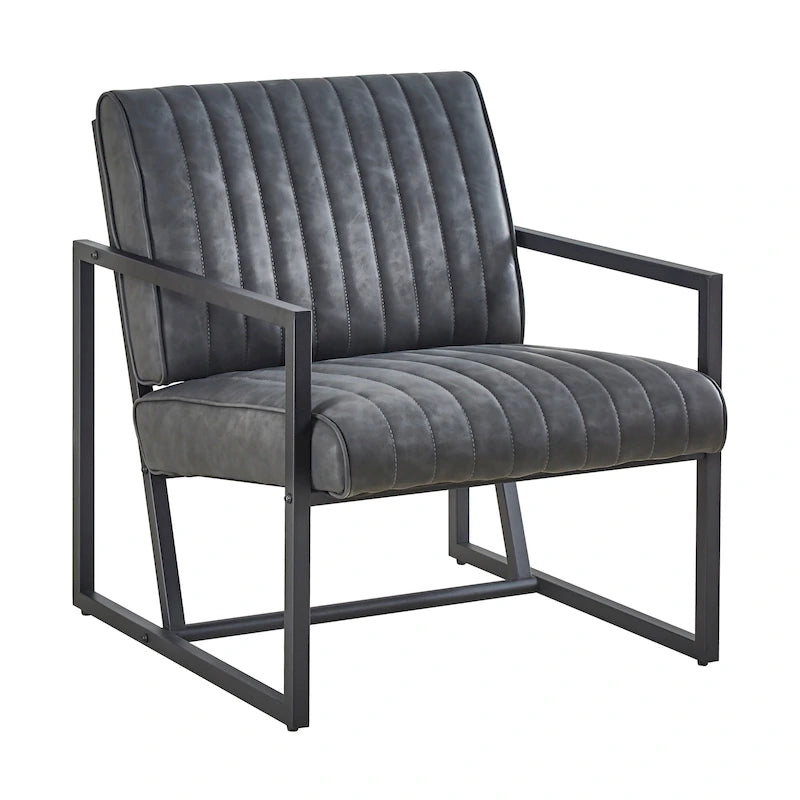 Sillón moderno con patas de acero