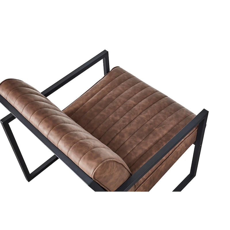 Sillón moderno con patas de acero