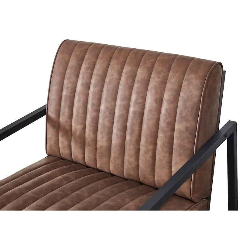Sillón moderno con patas de acero