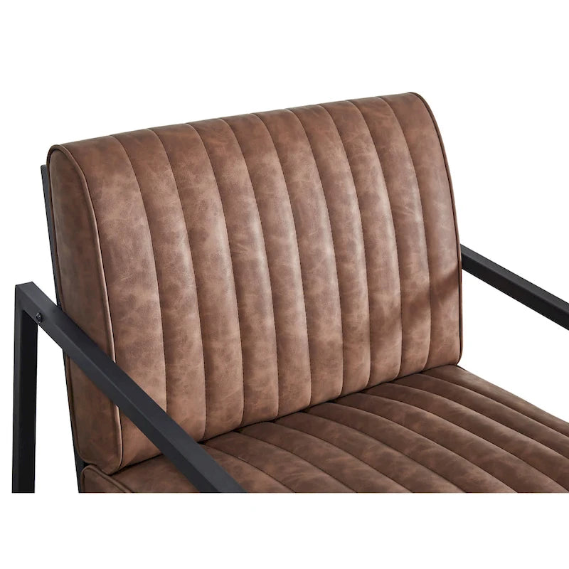 Sillón moderno con patas de acero