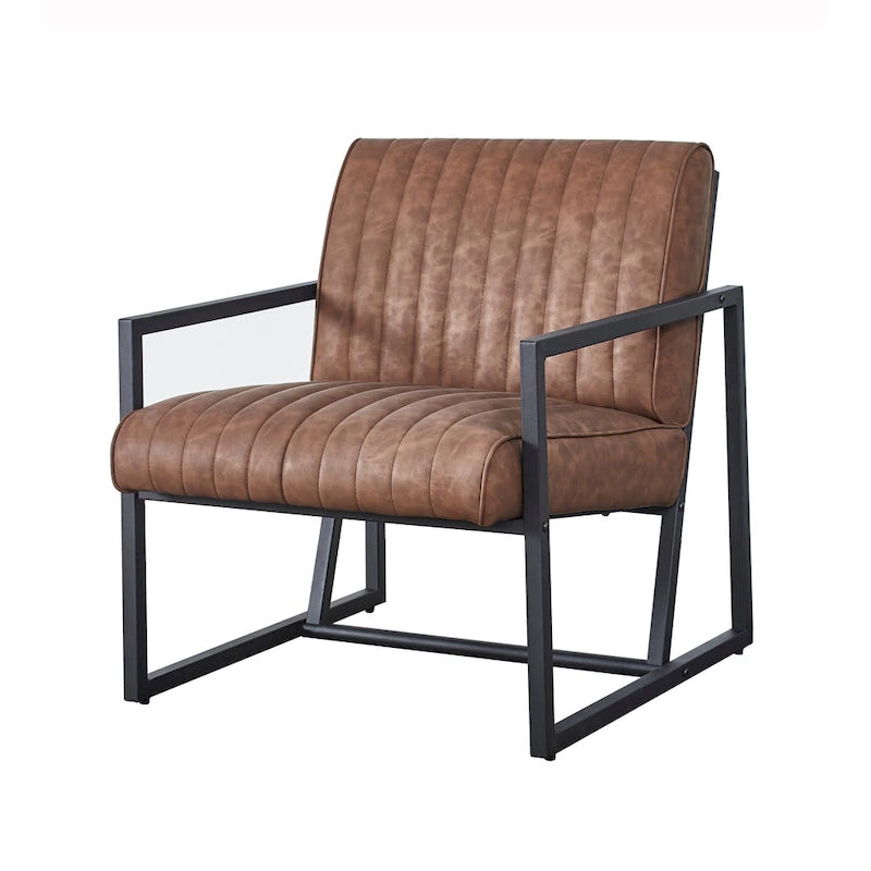 Sillón moderno con patas de acero
