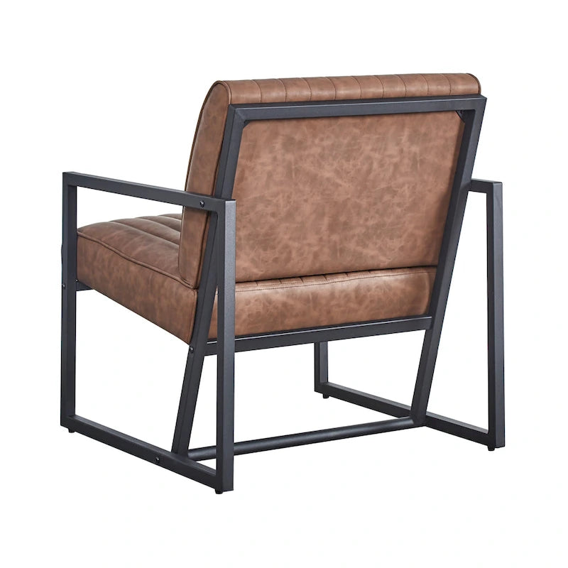 Sillón moderno con patas de acero