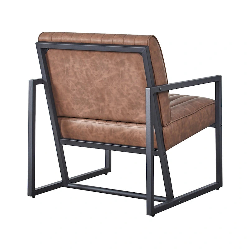 Sillón moderno con patas de acero