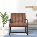 Sillón moderno con patas de acero