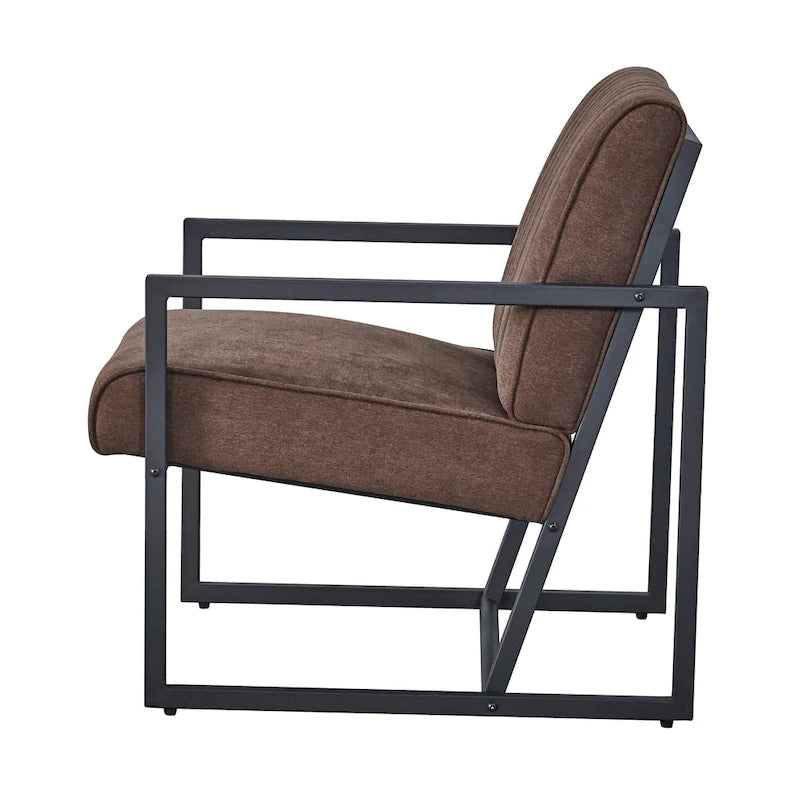 Sillón moderno con patas de acero