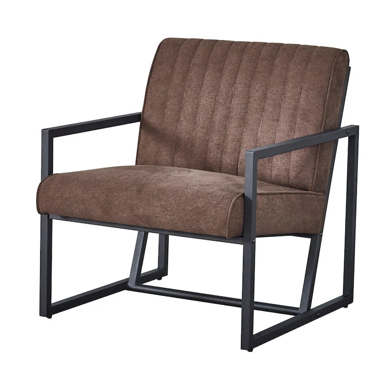 Sillón moderno con patas de acero