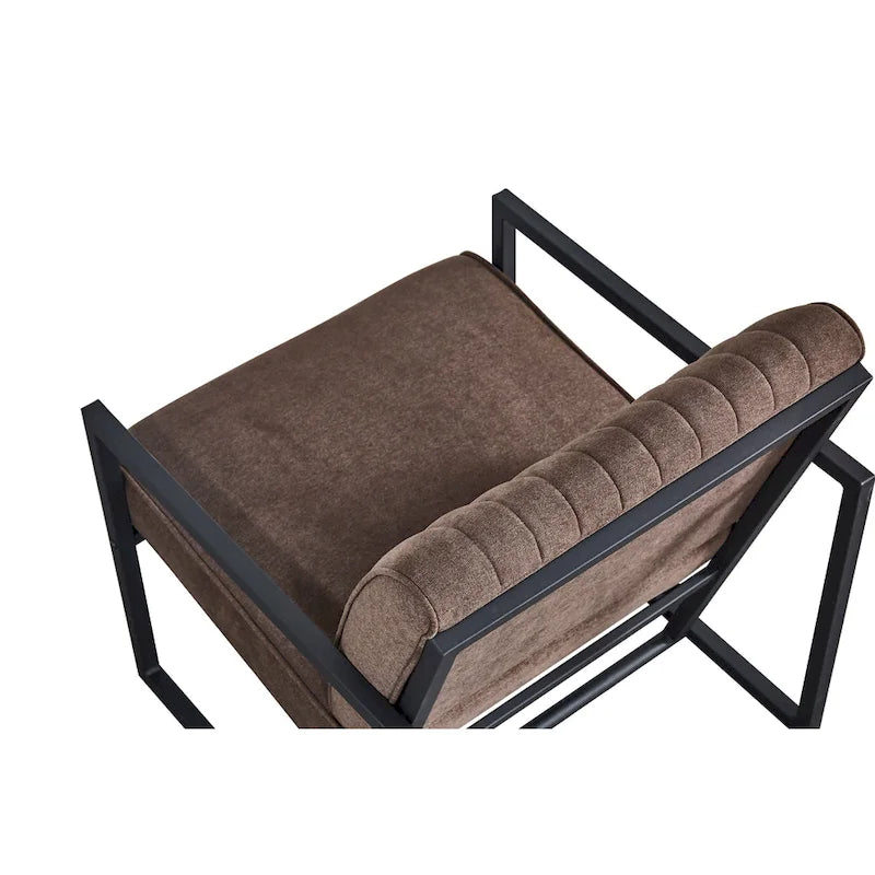 Sillón moderno con patas de acero
