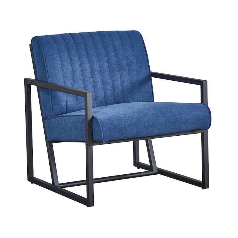 Sillón moderno con patas de acero