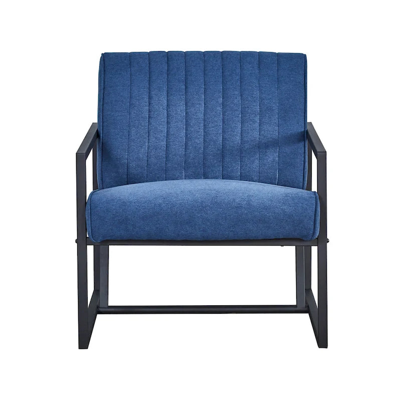 Sillón moderno con patas de acero