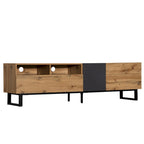 Mueble para TV de 70.9" con almacenamiento y puertas abatibles para televisores de hasta 80"