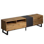 Mueble para TV de 70.9" con almacenamiento y puertas abatibles para televisores de hasta 80"