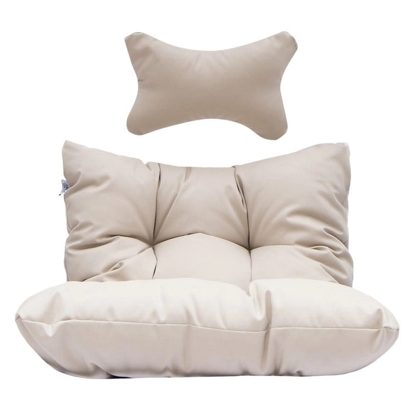 Sillón Colgante Huevo con Soporte – Columpio de Mimbre para Interiores y Exteriores