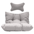 Sillón Colgante Huevo con Soporte – Columpio de Mimbre para Interiores y Exteriores