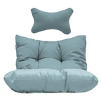 Sillón Colgante Huevo con Soporte – Columpio de Mimbre para Interiores y Exteriores