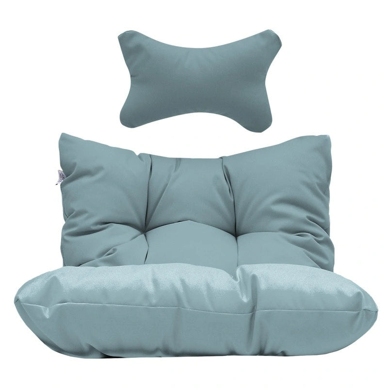 Sillón Colgante Huevo con Soporte – Columpio de Mimbre para Interiores y Exteriores