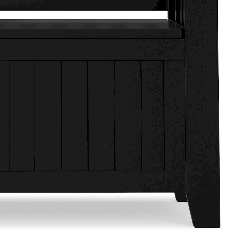 Banco de almacenamiento pequeño para recibidor con tapa abatible - Madera de pino maciza