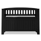 Banco de almacenamiento pequeño para recibidor con tapa abatible - Madera de pino maciza