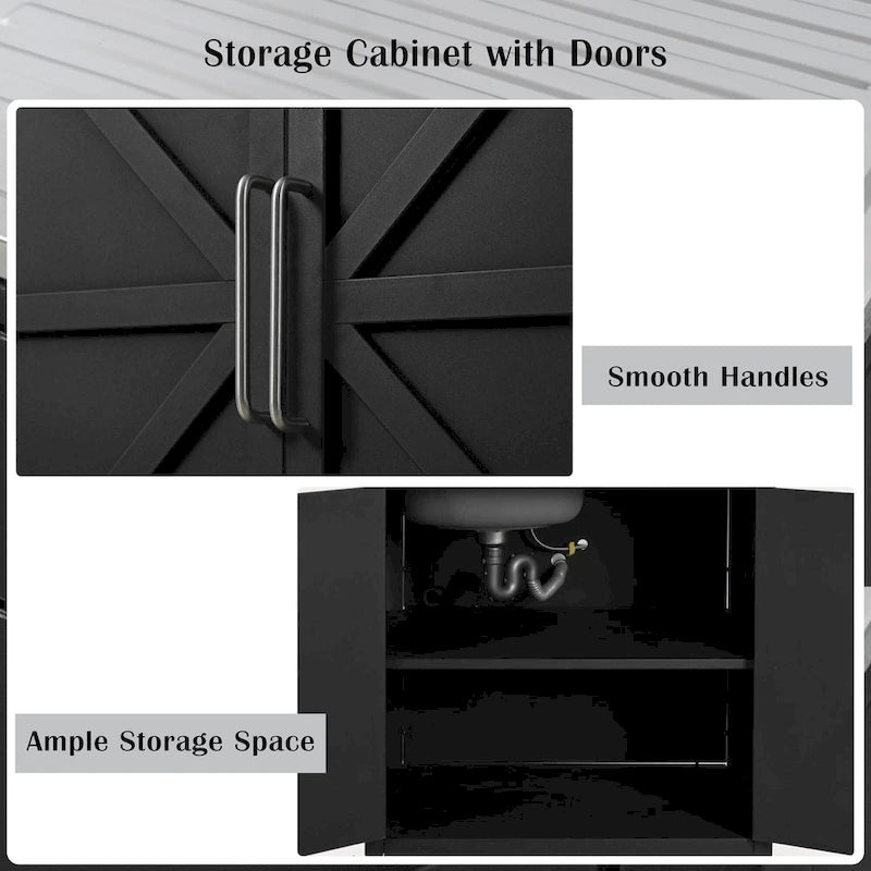 Fregadero móvil de cocina exterior con gabinete