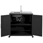 Fregadero móvil de cocina exterior con gabinete