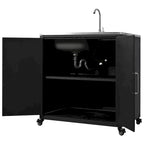 Fregadero móvil de cocina exterior con gabinete
