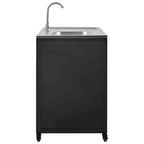 Fregadero móvil de cocina exterior con gabinete