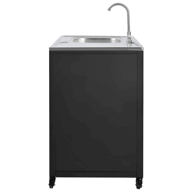 Fregadero móvil de cocina exterior con gabinete