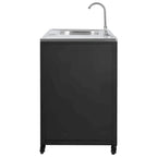 Fregadero móvil de cocina exterior con gabinete