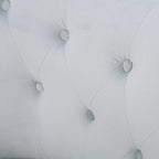 Sillón de orejas tapizado de mediados de siglo