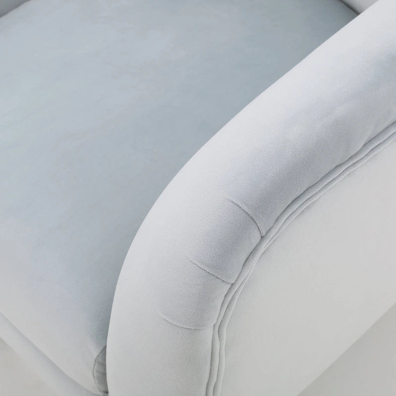 Sillón de orejas tapizado de mediados de siglo