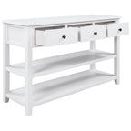 Mesa de consola con 3 cajones y 2 estantes abiertos