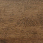 Mesa de comedor extensible de madera maciza con base de metal