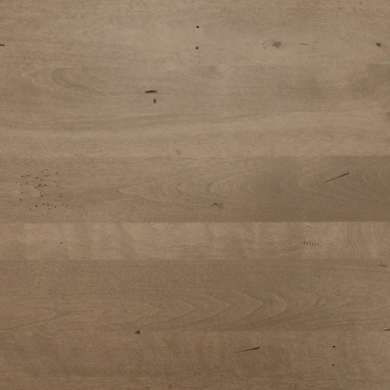 Mesa de comedor extensible de madera maciza con base de metal
