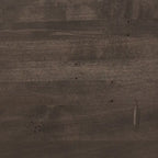 Mesa de comedor extensible de madera maciza con base de metal