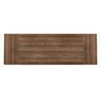 Mesa de comedor extensible de madera maciza con base de metal