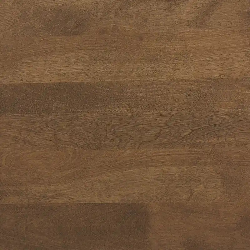 Mesa de comedor extensible de madera maciza con base de metal