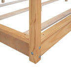 Cama con dosel y soporte de listones