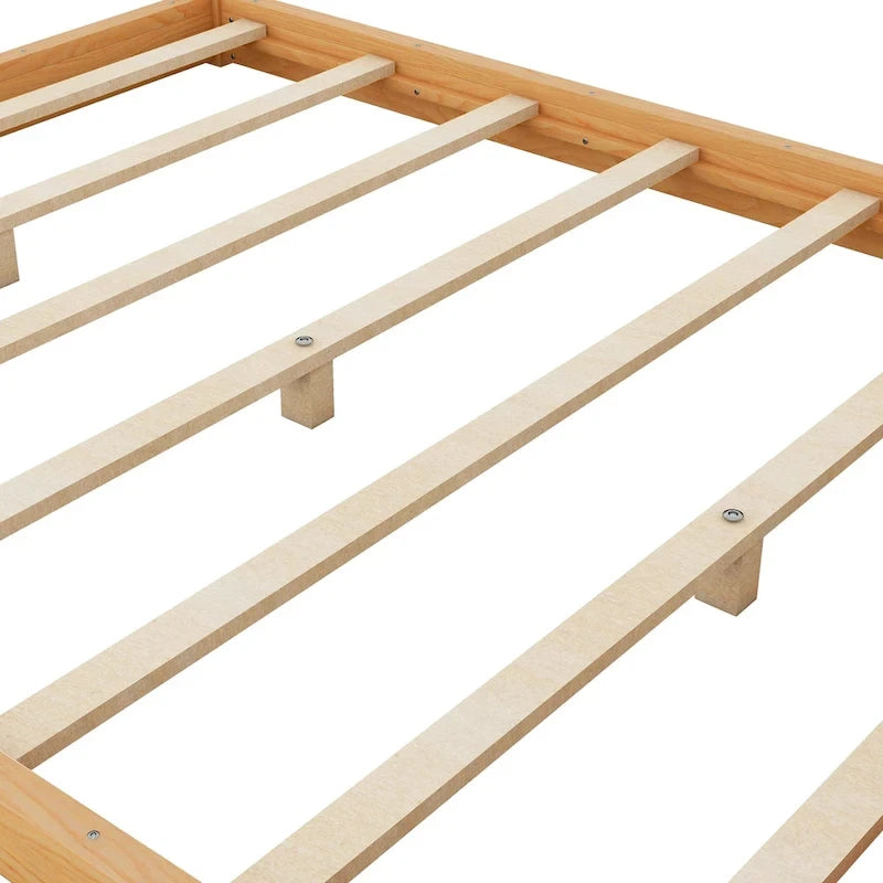 Cama con dosel y soporte de listones