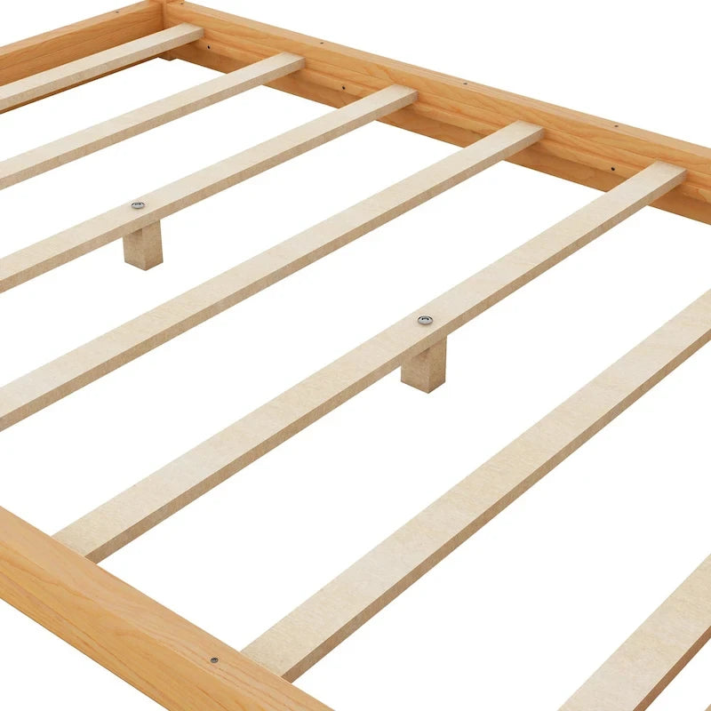 Cama con dosel y soporte de listones