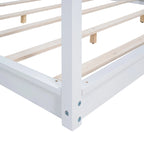 Cama con dosel y soporte de listones