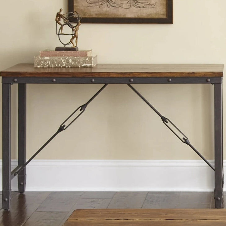 Steve Silver Gatling Natural Industrial Console Table