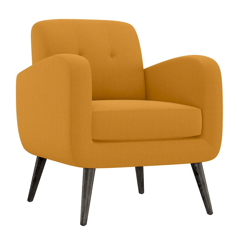 Sillón auxiliar de mostaza y amarillo Keflavik de mediados de siglo