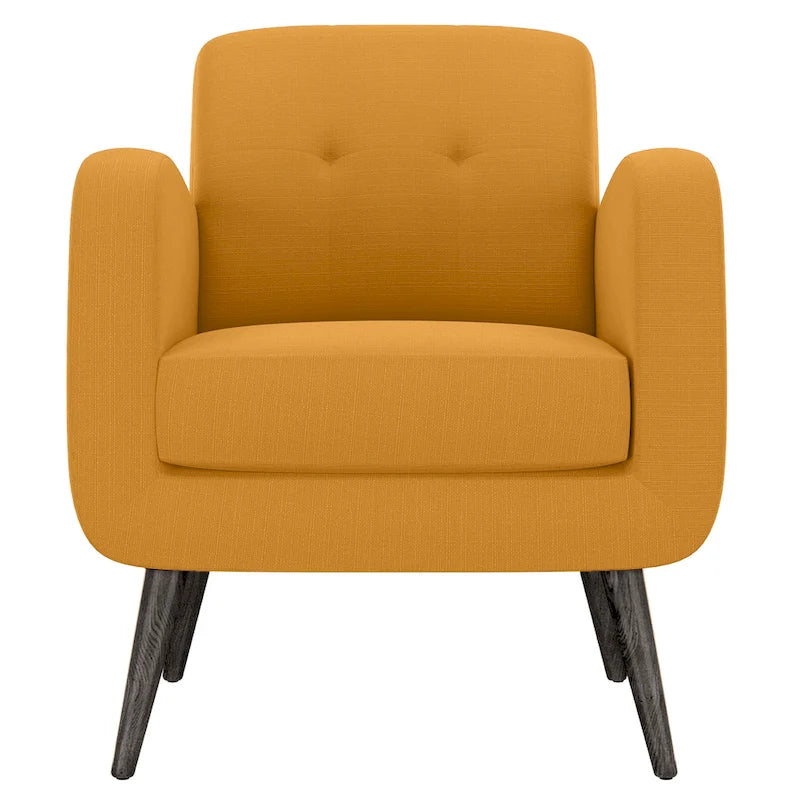Sillón auxiliar de mostaza y amarillo Keflavik de mediados de siglo