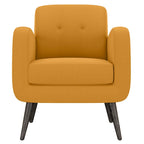 Sillón auxiliar de mostaza y amarillo Keflavik de mediados de siglo