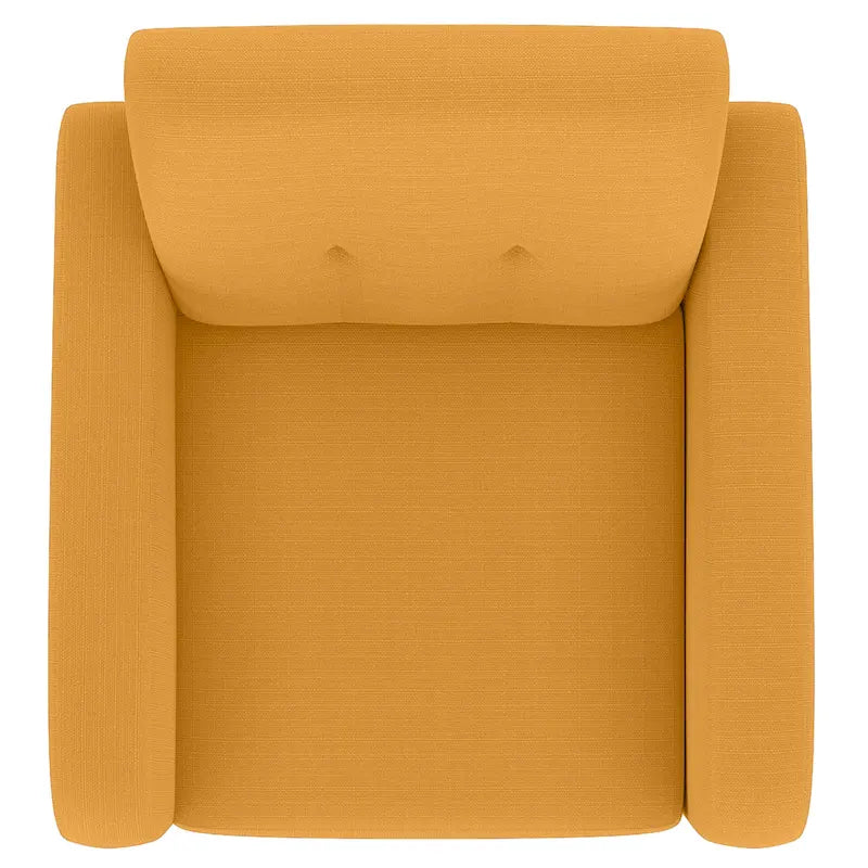 Sillón auxiliar de mostaza y amarillo Keflavik de mediados de siglo