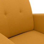 Sillón auxiliar de mostaza y amarillo Keflavik de mediados de siglo