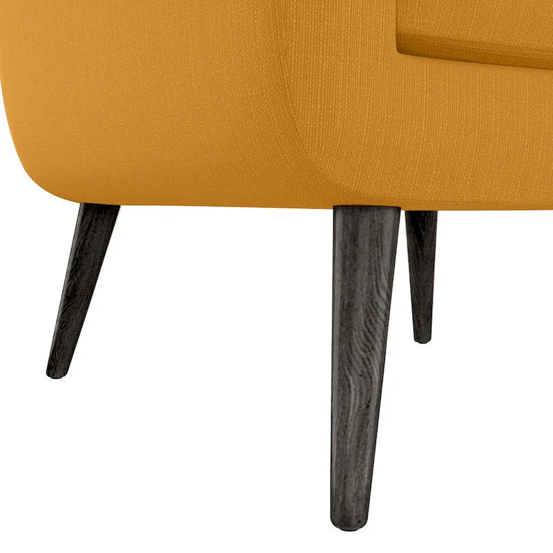 Sillón auxiliar de mostaza y amarillo Keflavik de mediados de siglo