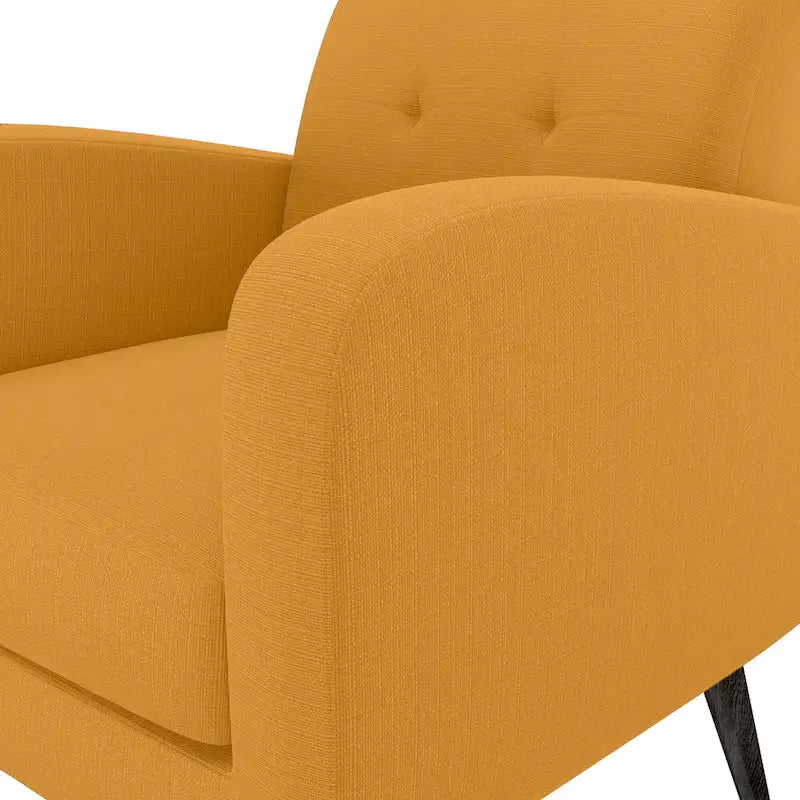 Sillón auxiliar de mostaza y amarillo Keflavik de mediados de siglo